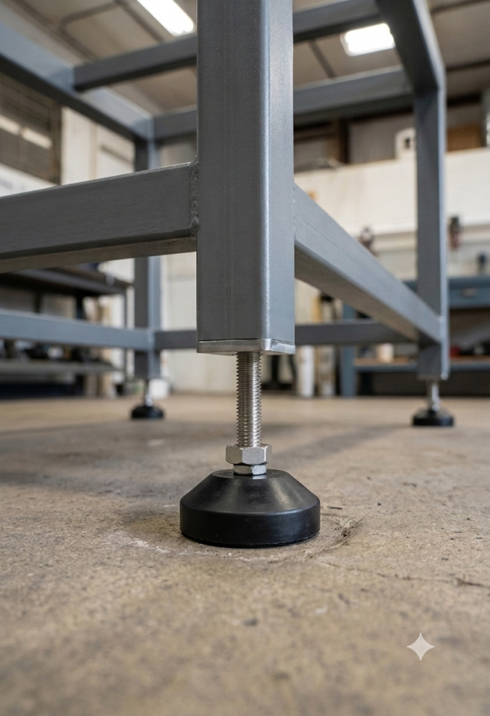 NIVELADOR INDUSTRIAL M10 BASE ARTICULADA GIRATORIA Ø50mm – CAPACIDAD 100Kg